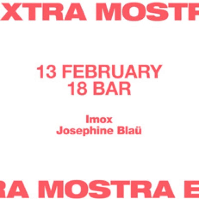 Flyer: 13 February, 18 Bar — Imox, Josephine Blaü