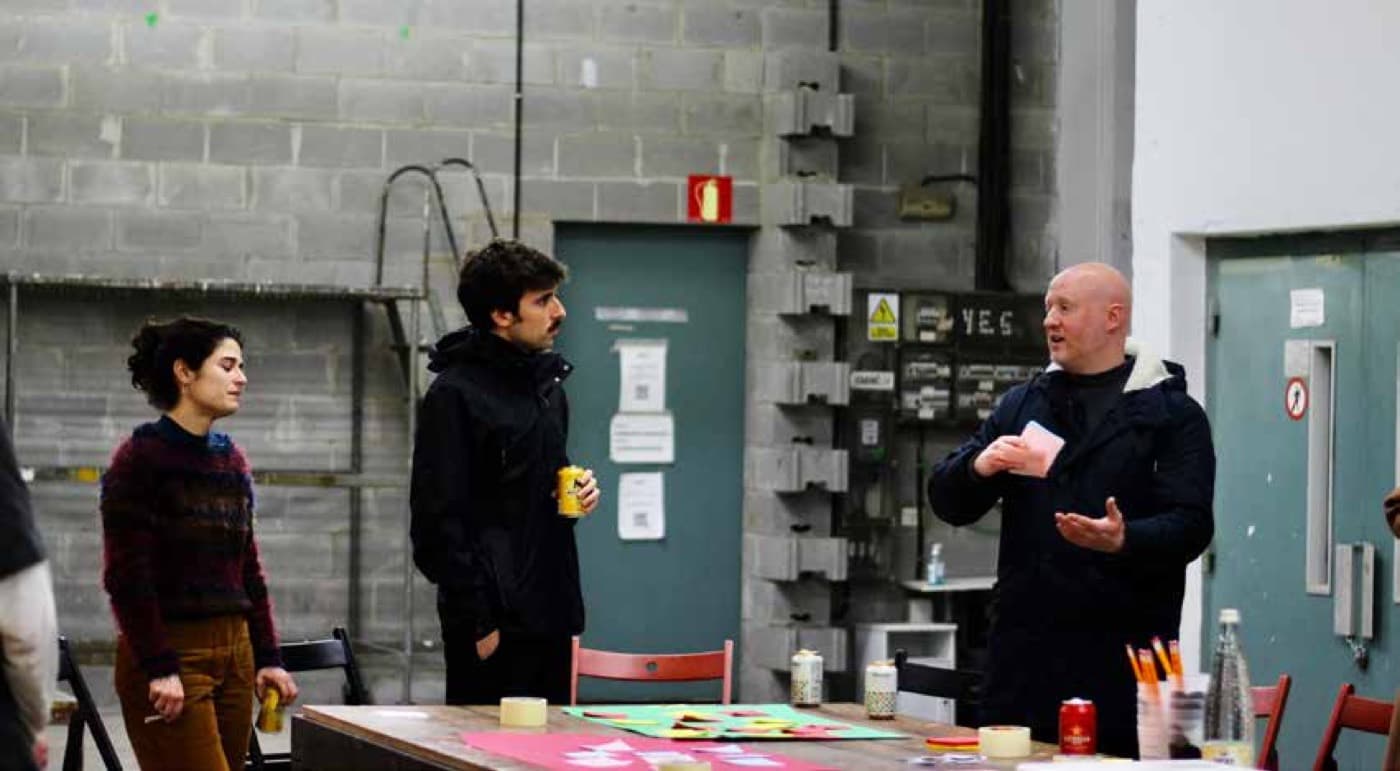 The sustainability workshop under way at Hangar
