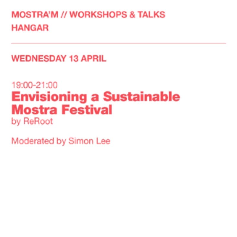 Mostra'm 2022 programme card for the ReRoot sustainability workshop