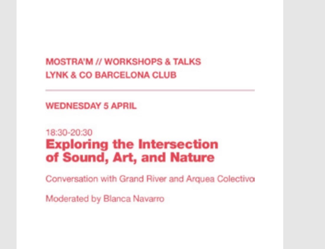 Mostra'm 2023 programme card: Wednesday 5 April, 18:30–20:30 at Lynk & Co Barcelona Club